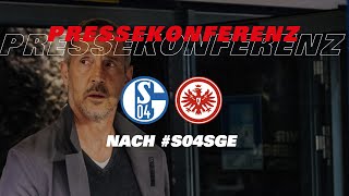 Pressekonferenz nach Schalke 04 - Eintracht Frankfurt