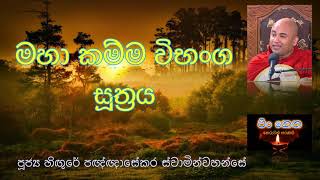 මහා කම්ම විභංග සූත්‍රය#Ven Higure Pagngnasekara Thero#banakatha#budubana#saddarmaya#pinketha