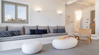 Mykonos Luxury Villa Tour – Elegant Design, Outdoor Living & Sea Views | Villa Pure