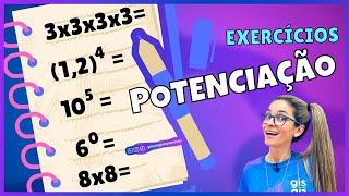 POTENCIAÇÃO - LISTA DE EXERCÍCIOS