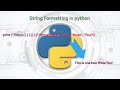 13.Complete Python Basics for Automation - String Formatting in Python
