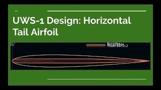 UWS 1 Design: Horizontal Tail Airfoil