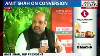 BJP President Amit Shah on religious conversion row