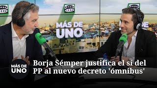 Borja Sémper justifica el sí del PP al nuevo decreto 'ómnibus': \