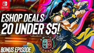 Massive Nintendo ESHOP Sale! 20 Under $5 Games Worth Buying! Nintendo Switch ESHOP Deals