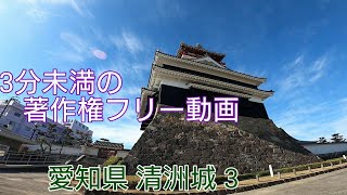 【Copyright-free video less than 3 minutes.  vol.33 】Kiyosu Castle in Aichi Prefecture, Japan.