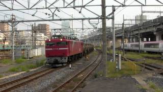 ＥＦ８１ 安中貨物 大宮駅通過 EF81 freight train pass(JAPAN)