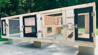 Building a Quail Cage. How to build a quail cage at home.