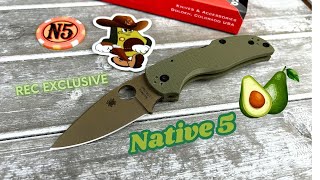 My first Avacado Spyderco 🥑 Native 5 REC Exclusive