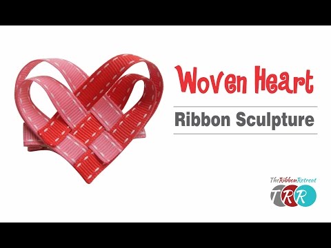 How to Make a Woven Heart Ribbon Sculpture - TheRibbonRetreat.com How to Make a Woven Heart Ribbon Sculpture - TheRibbonRetreat.com