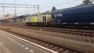 Captrain 203-104 met graantrein in Woerden