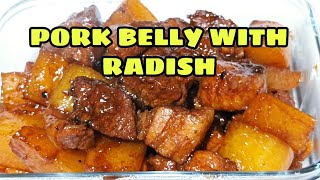 HOW TO COOK PORK BELLY WITH RADISH | CHINESE RECIPE