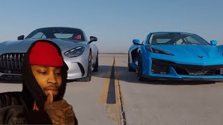 CHEVROLET CORVETTE ZO6 vs MERCEDES-AMG GT63 QUARTER MILE *reaction video*