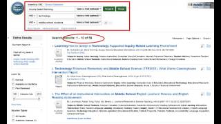 Searching the ERIC database