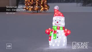 Snowman with 88 white LED’s. 6297-203