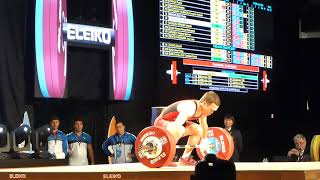 IWF Anaheim 2017 Adkhamjon Ergashev Snatch 135 kg Men 62 kg