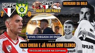 ENZO DESEMBARCA EM SÃO PAULO / TRICOLOR SE REAPRESENTA / MERCADO DA BOLA