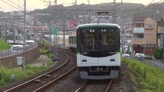 京阪　宇治川花火臨　7200系5連7201-7252編成　＠六地蔵　2012/8/10