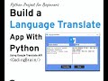 Language Translate App With Python(tkinter)