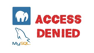 ACCESS DENIED - SQL Password Reset FIX for MAMP