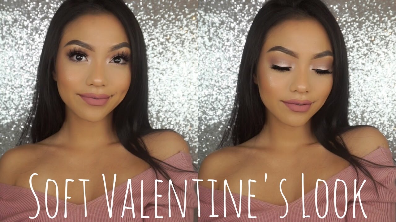 Easy Soft Valentine's Day Makeup | LOVEEMANDA - YouTube