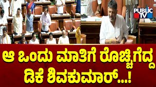 ಆ ಒಂದು ಮಾತಿಗೆ ರೊಚ್ಚಿಗೆದ್ದ ಡಿಕೆ ಶಿವಕುಮಾರ್ | DK Shivakumar | Karnataka Assembly Session 2024