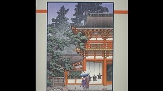 Flip Through Pomegranate Kawase Hasui Coloring Book