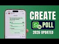 How to Create Poll in WhatsApp [Group & Private Chats]