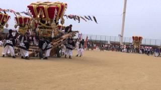 ２０１２年第６回淡路だんじり祭退場前北阿万練り