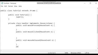 Java Game Programming Tutorial: Mouse Input