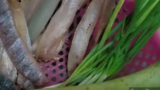 How to make bottle gourd saltfish soup Cambodian food/ស្ងោរឃ្លោកត្រីងៀត ងាញ់.