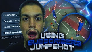 USING SUBSCRIBERS JUMPSHOT IN NBA 2K19!!! • THIS IS THE BEST JUMPSHOT IN NBA 2K19!!!