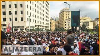 Lebanon protests: Thousands demand 'fall of the regime' in Beirut