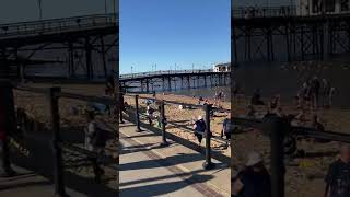 1070. Cleethorpes Pier looks different when the tide is coming in.