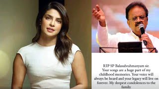 Priyanka Chopra mourns the death of legendary singer SP Balasubrahmanyam