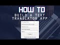 How To Make A Translator App In Python