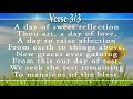 o day of rest and gladness sda hymn 383