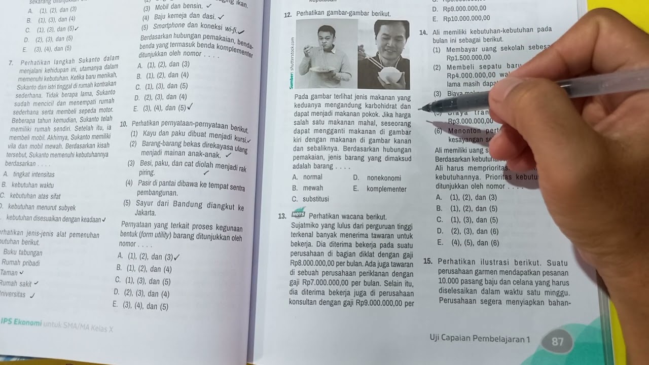 Soal UAS Ekonomi Kelas 10 Semester 1 | Kurikulum Merdeka - YouTube