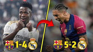 4 أندية انتقم منها برشلونة فليك هذا الموسم 🔥 عودة برشلونة 2025 🤯 بصوت المعلقين 🎧