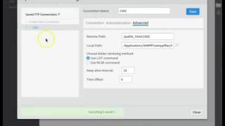 FTP Connections in Brackets using the eqFTP tool