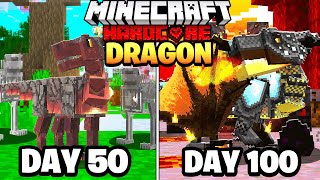 I Survived 100 Days as a DRAGON in Minecraft Hardcore Modded (Day 50-100)