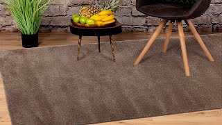 Tapis uni en polypropylène doux rectangle Scottsdale