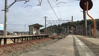 特急「しおかぜ・いしづち」5号松山行き　波方駅通過