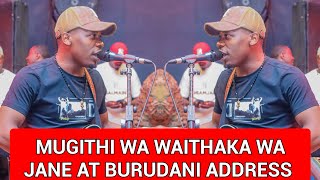 WAITHAKA WA JANE PERFORMING LIVE MUGITHI AT BURUDANI ADDRESS ON 02/02/2025