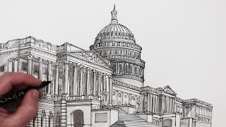 How to Draw Buildings: The United States Capitol Building