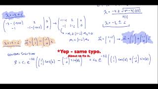Differential Equations :: 5-8 Complex Eigenvalues