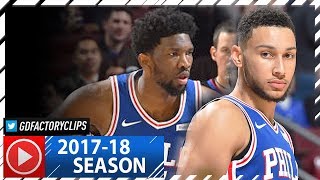 Ben Simmons 20 Pts \u0026 Joel Embiid 22 Pts Full Highlights vs Suns (2017.12.04)