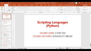 Scripting Languages Lecture 5 PHP 2025