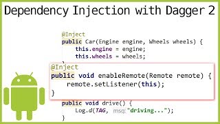 Dagger 2 Tutorial Part 4 - METHOD INJECTION - Android Studio Tutorial