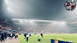 Euforia Wisły Kraków po golu w 109 minucie meczu (28.02.2024 r.)